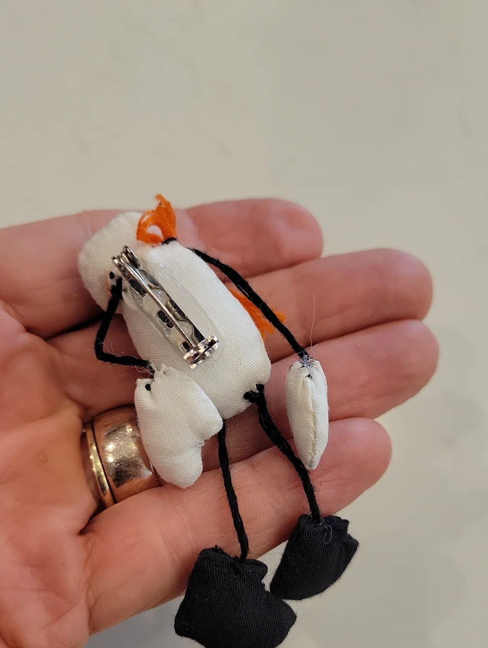 Vintage Ghost Skeleton Pin
